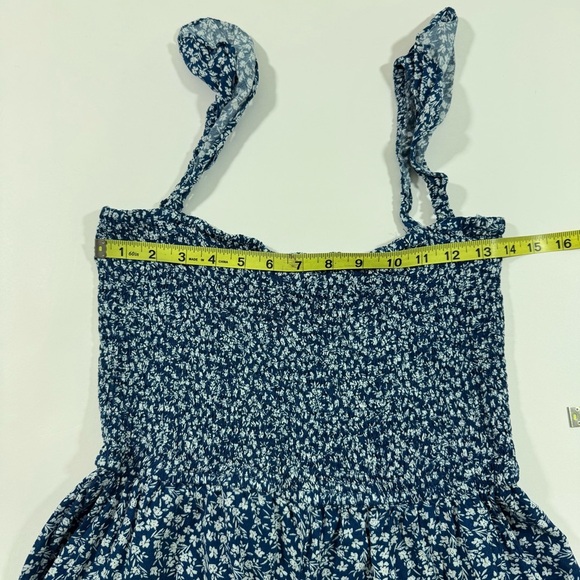 Baltic Born Hadley Smocked Jumpsuit Blue Floral - Picture 7 of 9